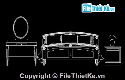 Bản vẽ,Bản vẽ autocad,giường ngủ,mẫu giường